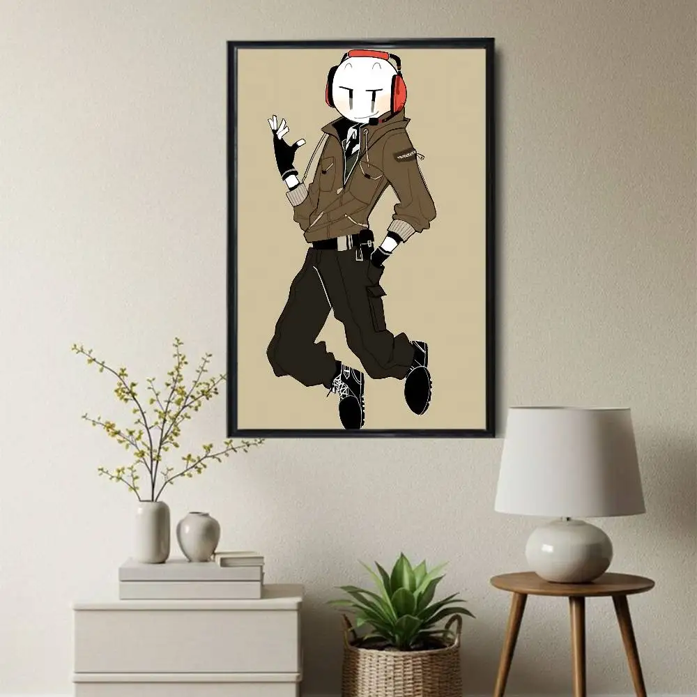 game Henry Stickmin Collection High Quality Dorm Living Room Aesthetic Wall Decoration Painting Poster Stickers Gift