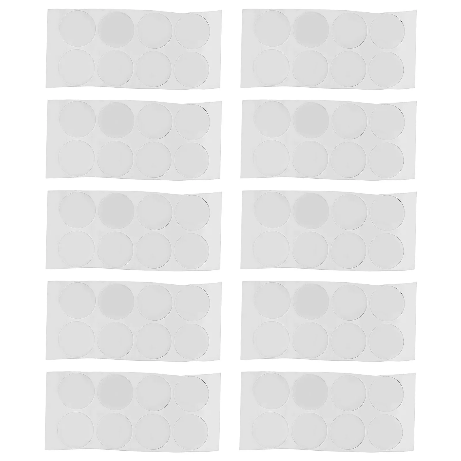 

80 Pcs Anti-slip Gasket Glass Bumper Pads Table Top Spacers Cabinet Rubber Grippers Anti-collision Protector Bumpers