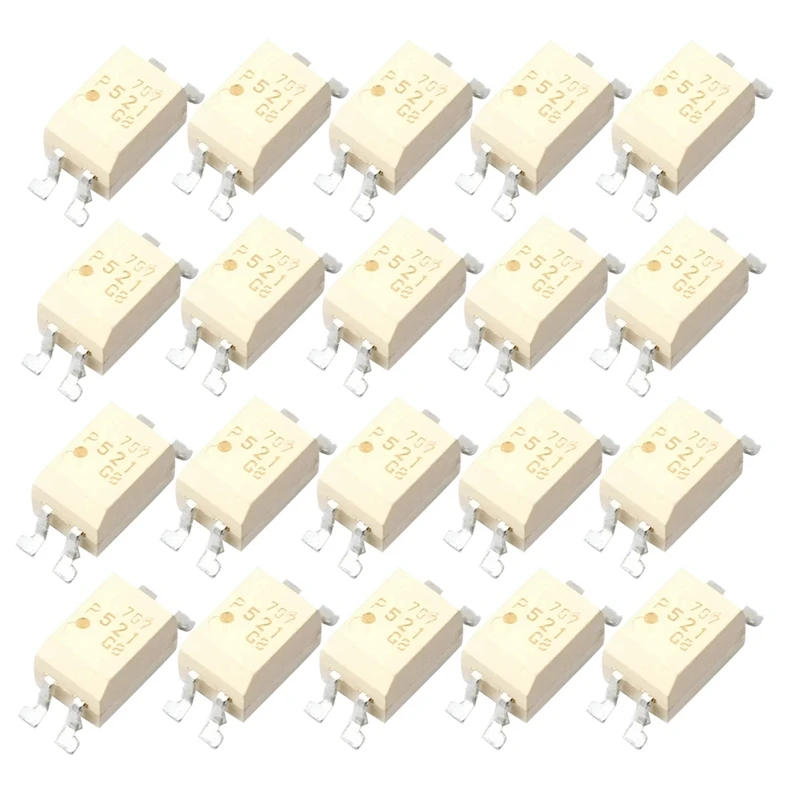 BAAY 20PCS TLP521-1GB SOP-4 Chip Optoelectronic Coupler TLP521-1GB P521-1GB