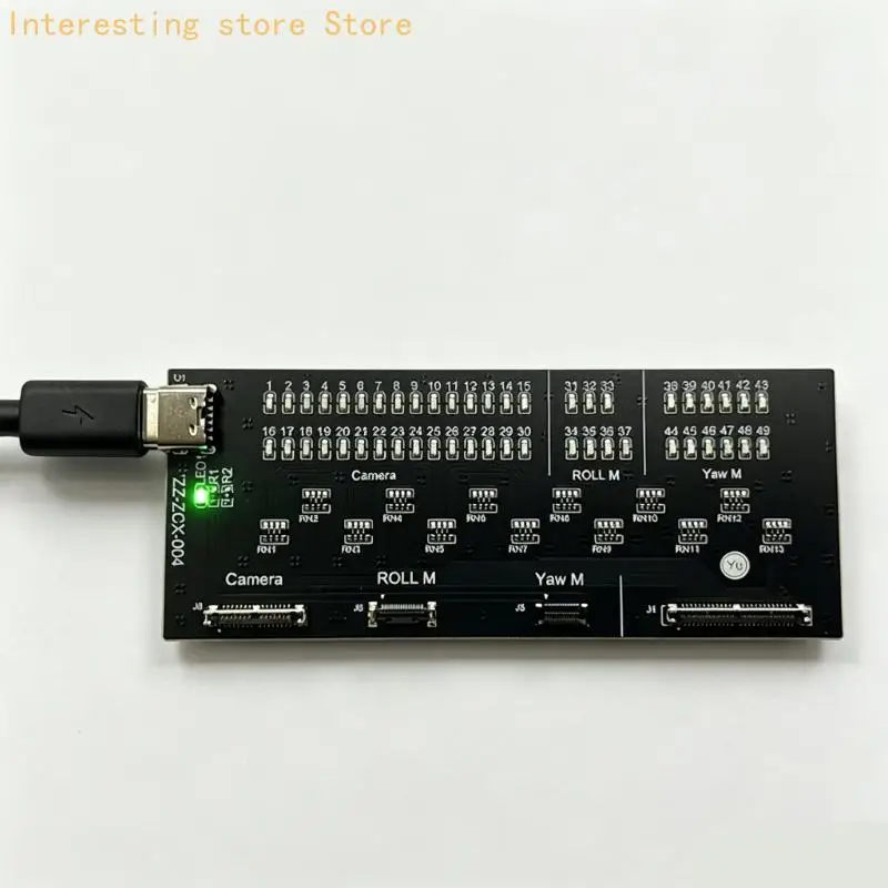 PTZ Flat Cable Tester Board for Maintenance Diagnostics, Troubleshooting Accessory, Approx. 10 x 6 1 Board for Repair Tasks 55KC