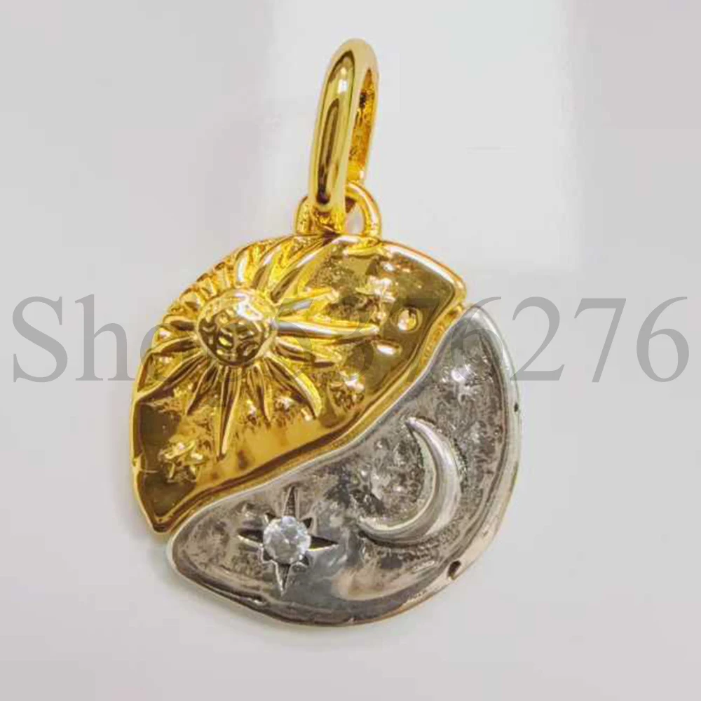 925 Sterling Silver Bead Rose Sun and Moon Cupids Medallion Charm For Fashion Women Me Series Bracelet Necklace Gift DIY Jewelry