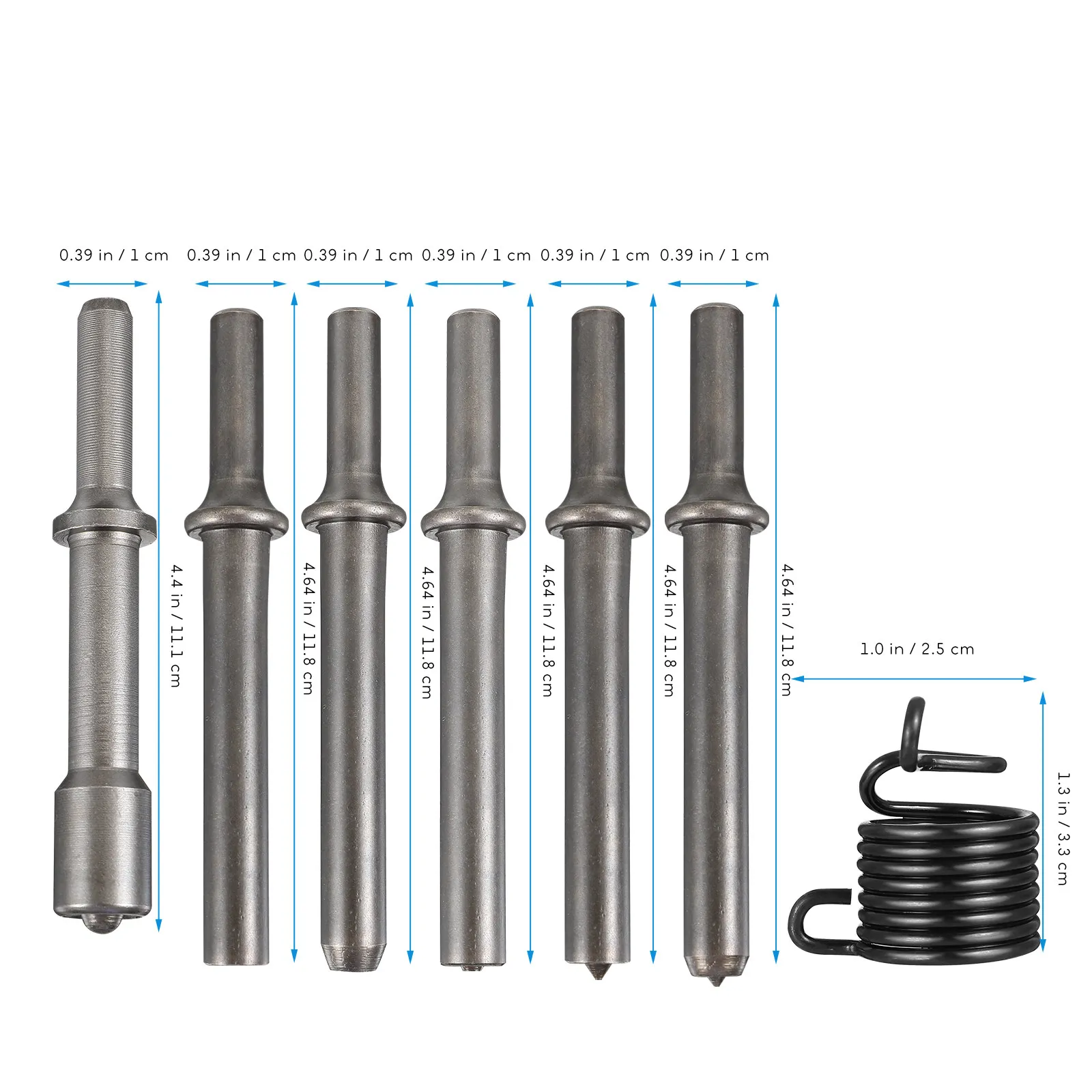 Pneumatic Air Rivet Hammer Heavy Duty Riveting Tool with Rivet Bit for Metalworking Repair