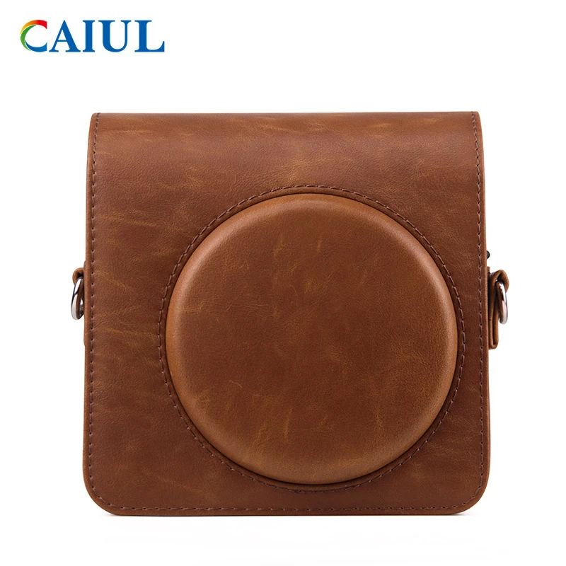 FUJIFILM Instax مربع SQ1 حقيبة كاميرا 4 ألوان خمر بو الجلود حقيبة الكتف حزام الحقيبة تحمل غطاء حماية