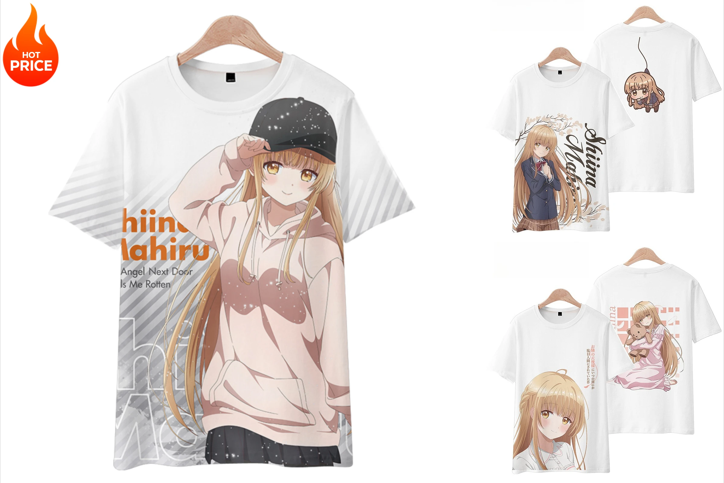 

The Angel Next Door Spoils Me Rotten Men‘s Clothes Trendy Brand Round Neck Quick-drying T-shirt Short-sleeved Outdoor Kid Tees