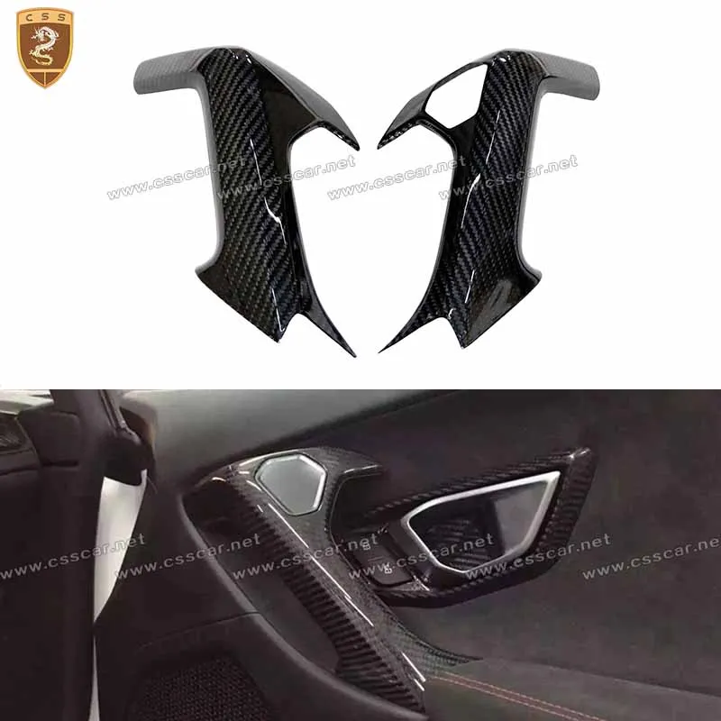 

Car Inner Door Handle Stick On Type Interior Trim Cover For Lamborghini Huracan LP610 LP580 OEM Style Replace Accessories