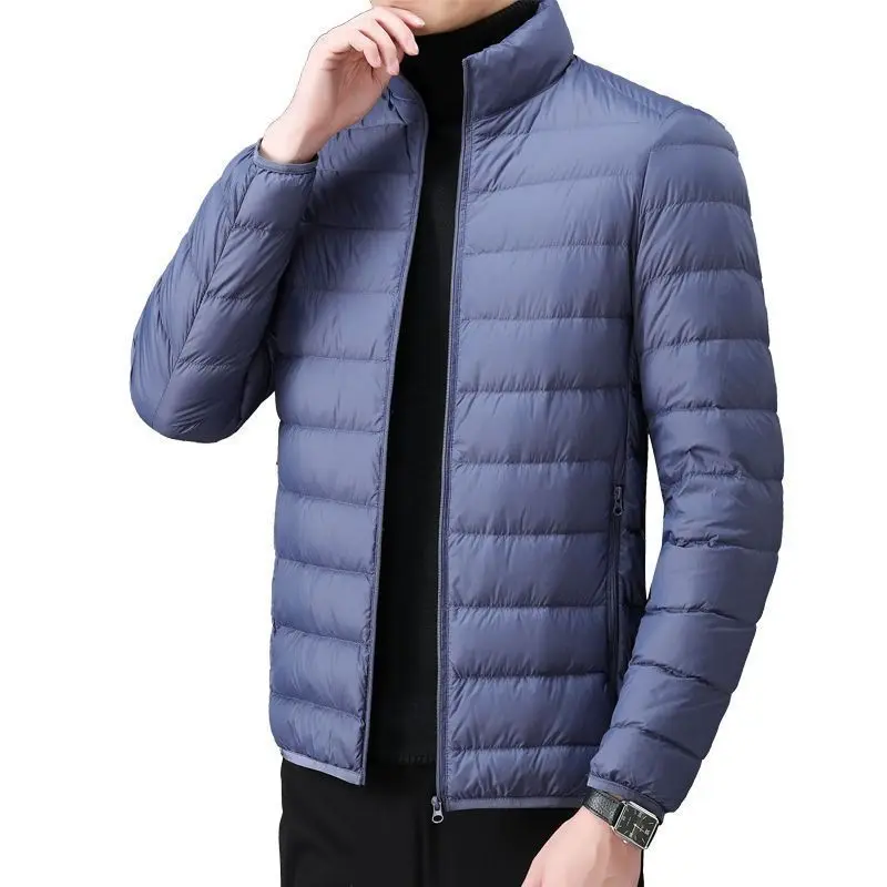 معطف رجالي خفيف الوزن من القطن Jaet ort كاجوال بياقة شتوية دافئة ورقيقة من القطن بمشهد رياضي إصدار واسع خاص #5