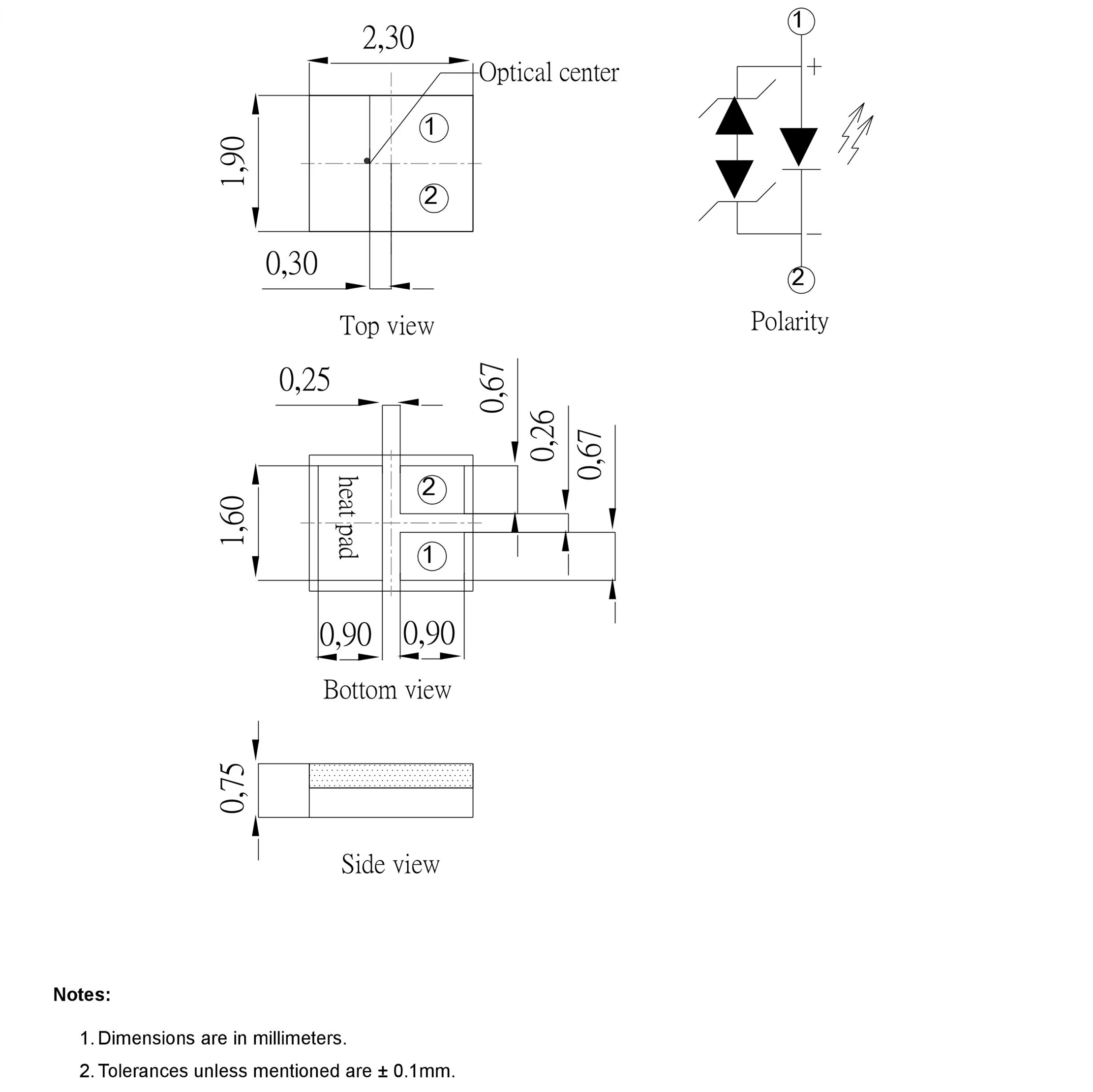 60pcs High-Power White LEDs LUXEON F ES 3V 2319 5500-6500K Cool White LFXH-C2B Automotive Application