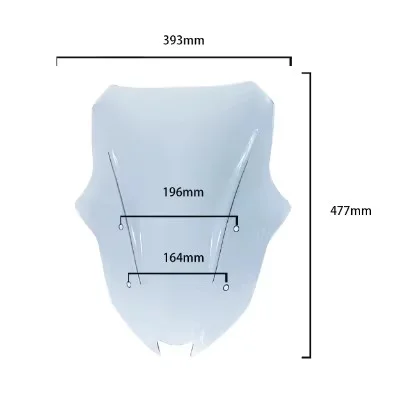 For  NINJA1000SX Z1000SX 2017-2024 Premium Front Windshield Glass Aerodynamic Wind Deflector Visor Parts