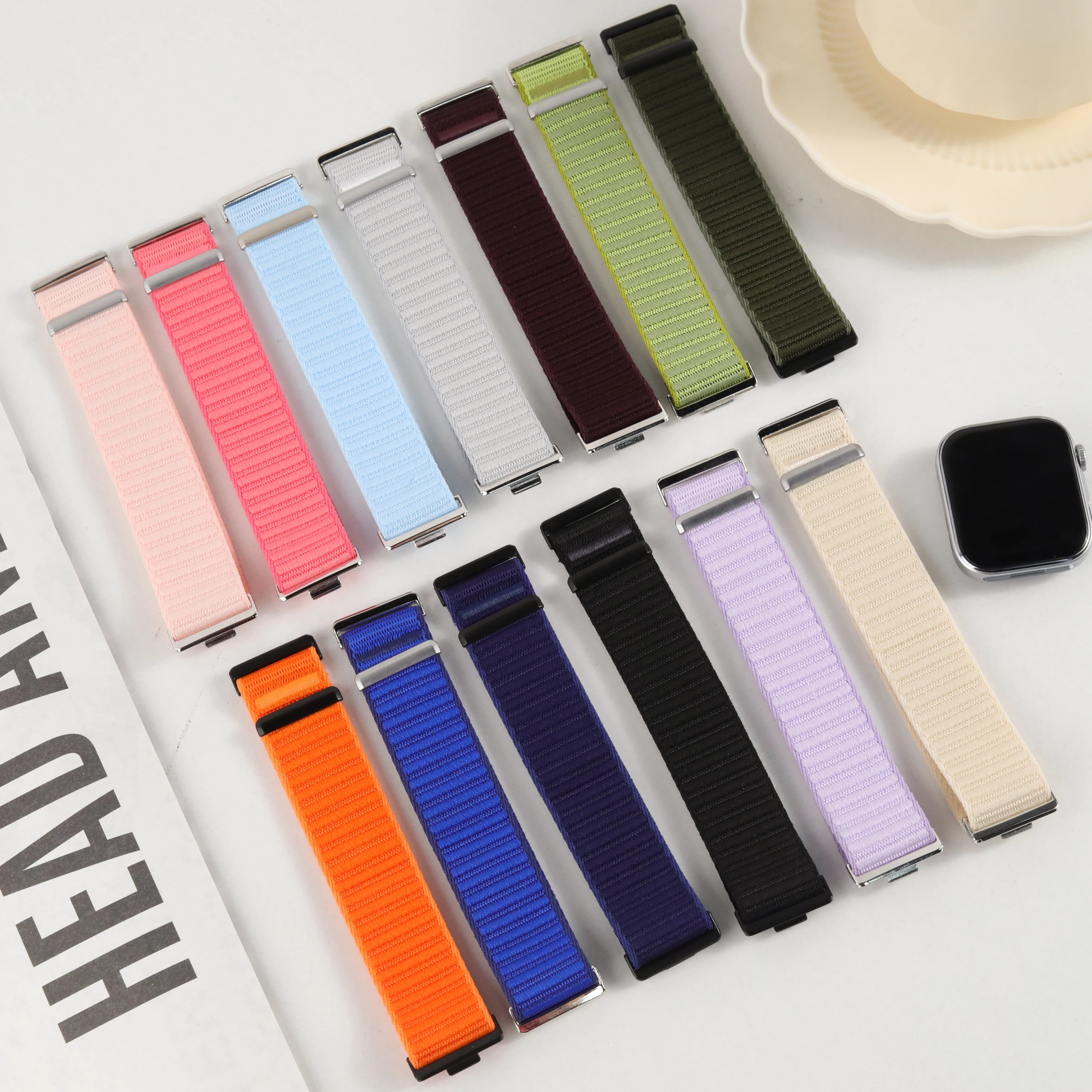 Official Band For Huawei Watch Fit 5 4 3 Breathable Sport Nylon Loop Bracelet Correa Huawei Watch Fit 5 4 Pro Strap Accessories