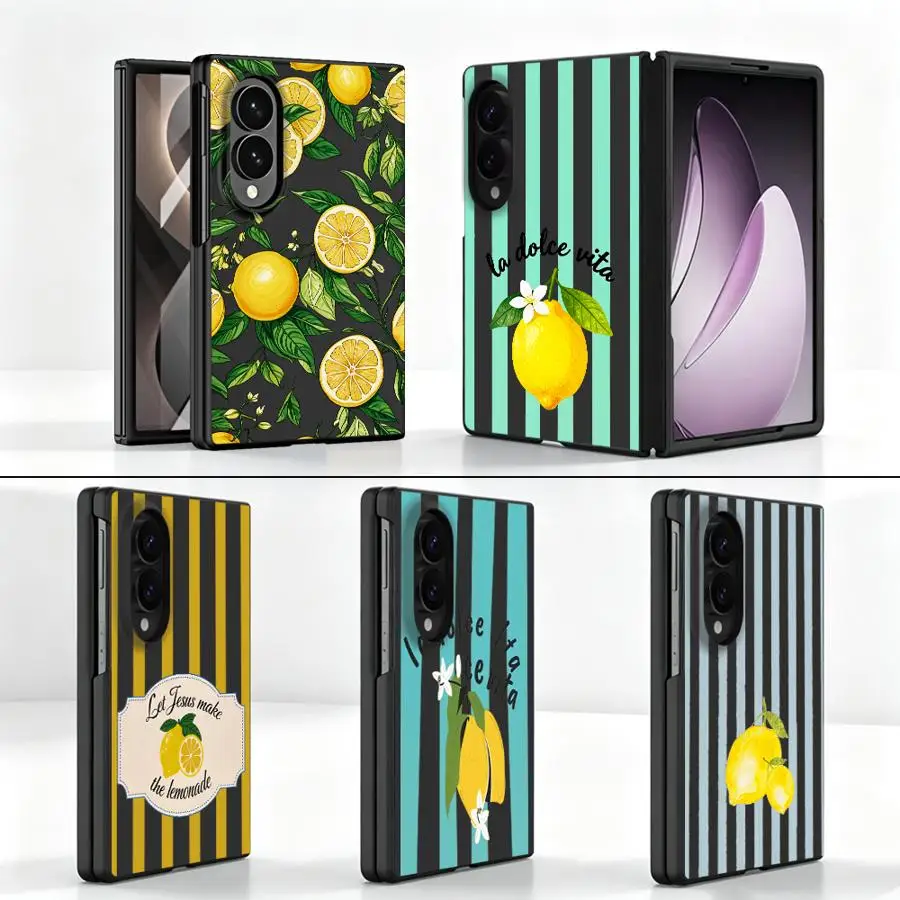 Case for Samsung Galaxy Z Fold8 Wide Z Fold 8 ZFold Wide ZFold8 Phone Capa Text Print Lemon Cute
