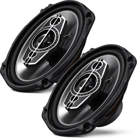 Altavoces coaxiales para automóvil de 5 vías 6x9, máximo de 1000 W, 4 ohmios, tweeter de domo PEI, reemplazo universal