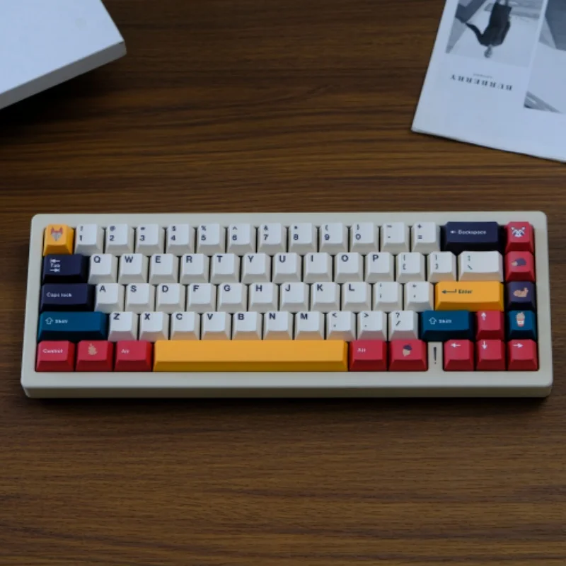 

150-клавиш GMK Autumn Leaves Key Cap PBT Cherry Profile Термосублимационная механическая клавиатура для настройки