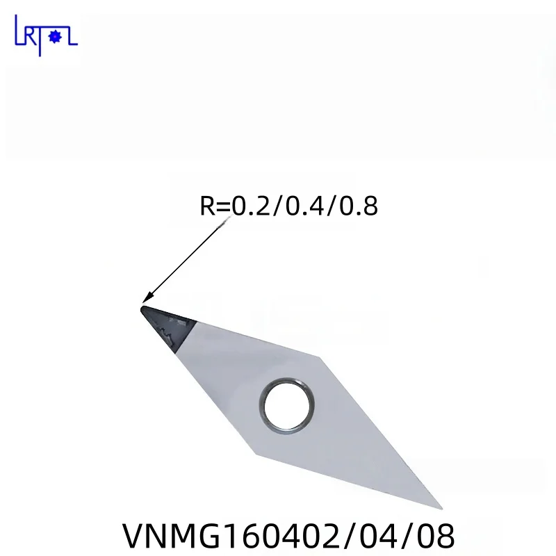 

PCD Insert VNMG160402 VNMG160404 VNMG160408 Chip Breaking Turning Tool for Copper Aluminum Magnesium Fibre Glass Plastic