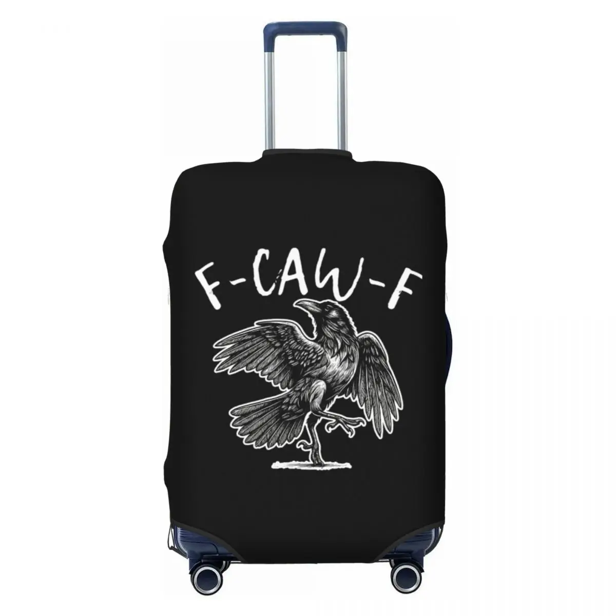 

Custom F Caw F Black Crow Black Bird Travel Luggage Cover Dust Proof Suitcase Cover Protector Fit 18-32 Inch