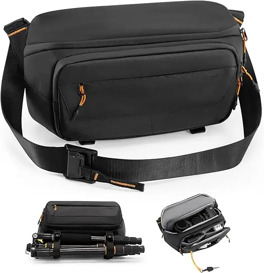 Cwatcun Camera Strap Bag Is Small, Digital Single-Lens Reflex Camera Pocket Bag, Crossbody Bag, Photography Bag Box And Wallet
