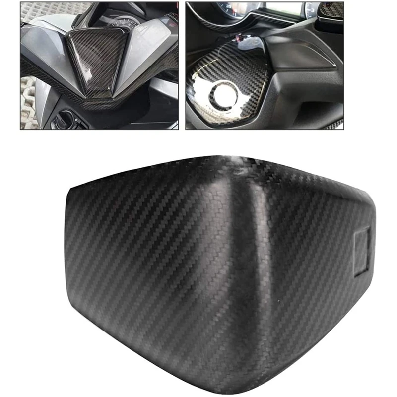 Carbon Fiber Motorcycle Head Cover Decorative Trim Sticker For Honda Forza 300 NSS300 2018 2019 Modification Accessories