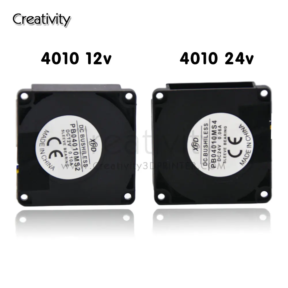 Hi-End Ender 3 Cr10 Blower Fan 4010/5015 Turbo 12V 24V Dc Cooling Fans Voor Ender-3 CR-10 printer