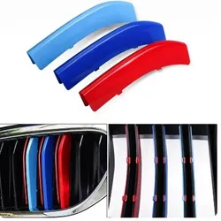 3Pcs Car Grille Trim Strip For BMW X1 X2 X3 X4 X5 X6 X7 E84 F48 F49 F39  F25 G01 F26 G02 E70 F15  G05 E71 E72 F16 G06 G07