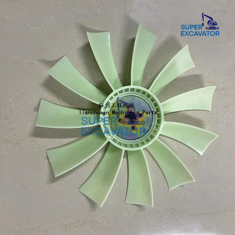 For Vo-lvo ec EC55/60 Fan blade yanmar VIO 4TNV94/98 Engine heat dissipation fan blade 11 Leaves Excavator Parts