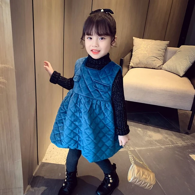 Winter Girl Kids Party Velvet Dresses Children Dresses Winter Outfit 2023 Baby Aliexpress