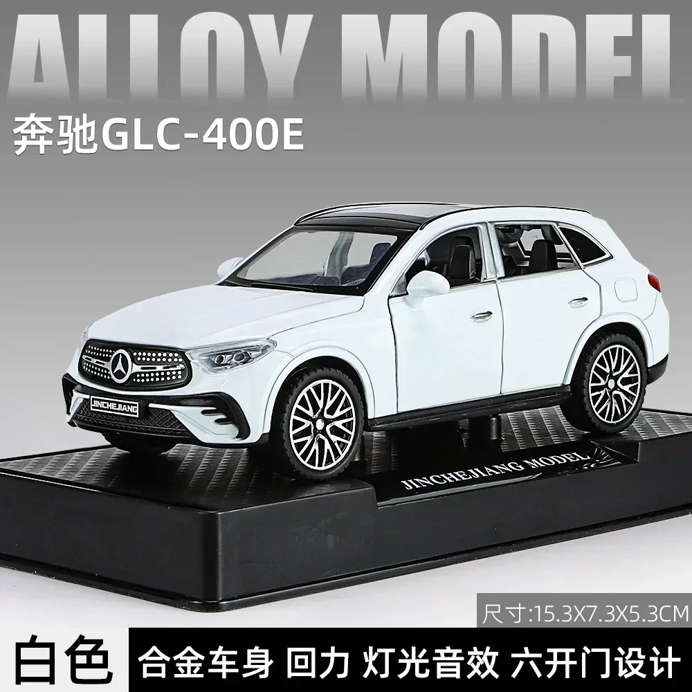 1:32 Mercedes-Benz GLC-400E High Simulation Diecast Metal Alloy Model car Sound Light Pull Back Collection Kids Toy Gifts A661