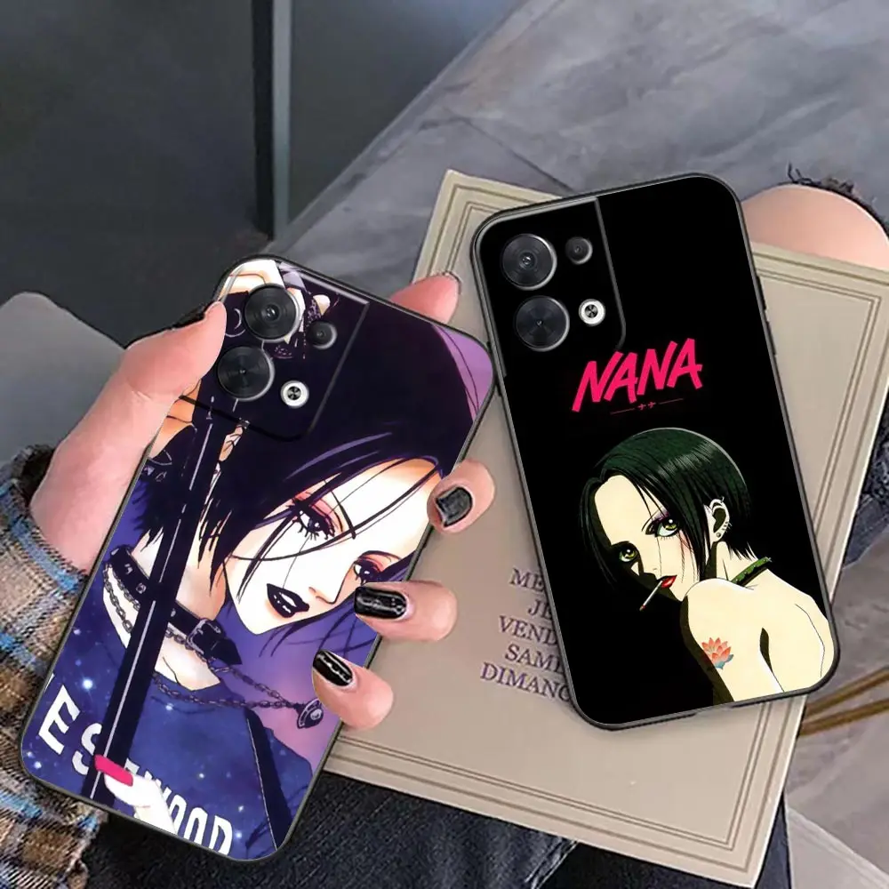 Nana Osaki on Purple Tie Dye Phone Case For OPPO FIND X5 X3 X6 RENO 10 8 7 7Z 2Z 6 5 4 Lite Pro Plus Case Funda Coque Shell Capa