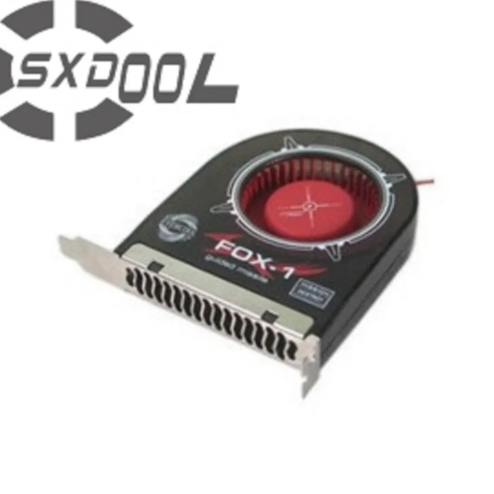 1PCS EVERCOOL FOX-1 PC Computer Chassis Case Heat Sink PCI Cooler Cooling Fan Radiator Blower 2200RPM 2Pin IDE Molex Power