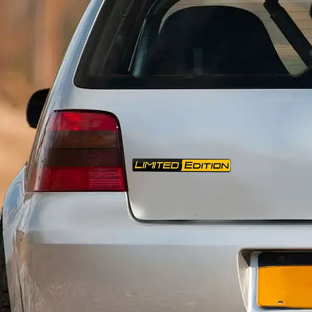 

Car Stickers Limited Edition Yellow/Green Styling Stickers Car Body Fuel Tank Emblem Badge Decals Car Exterior Decor Accessories