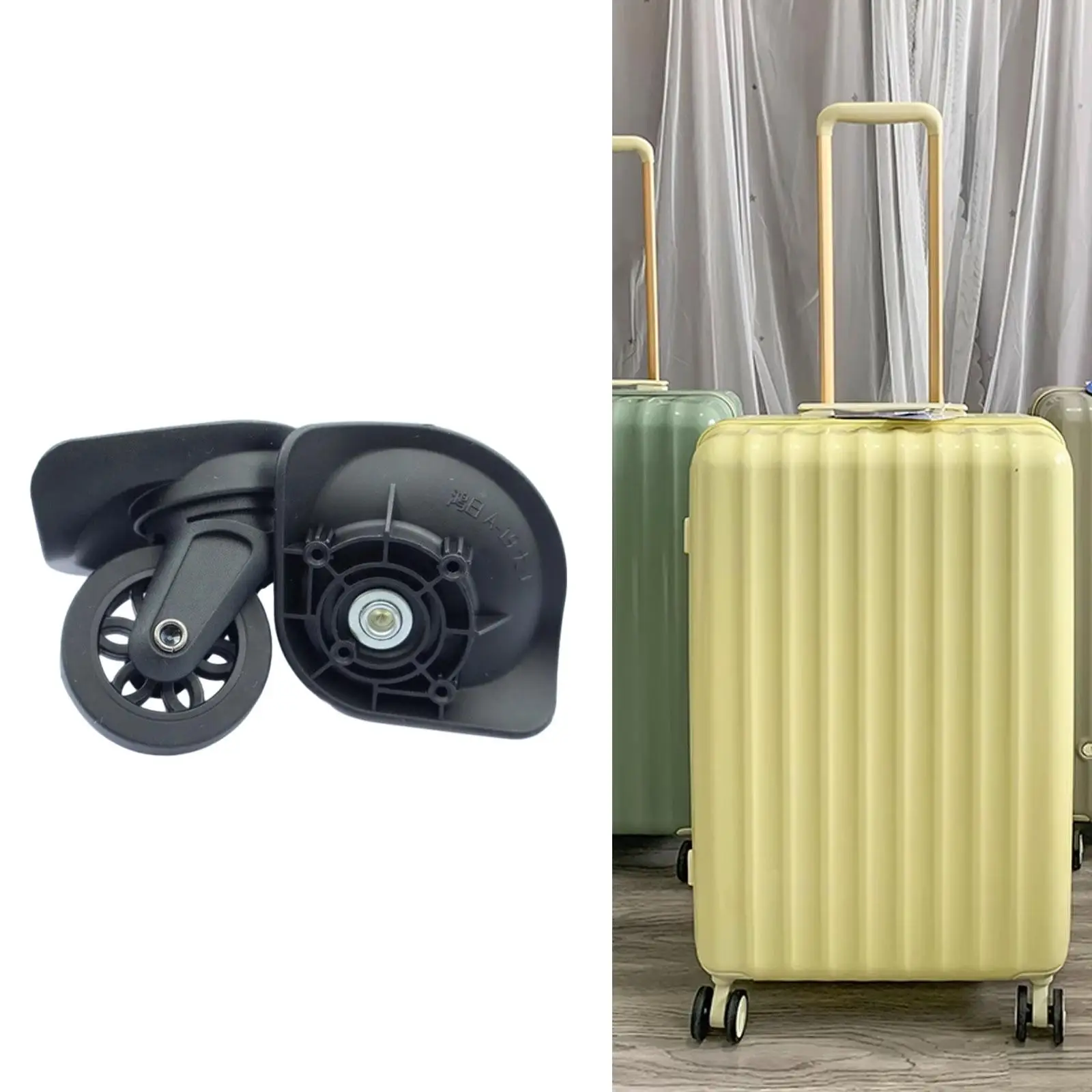 2-teilige Gepäckräder, Ersatz-Trolley-Räder, flexibles Zubehör, Reparatur