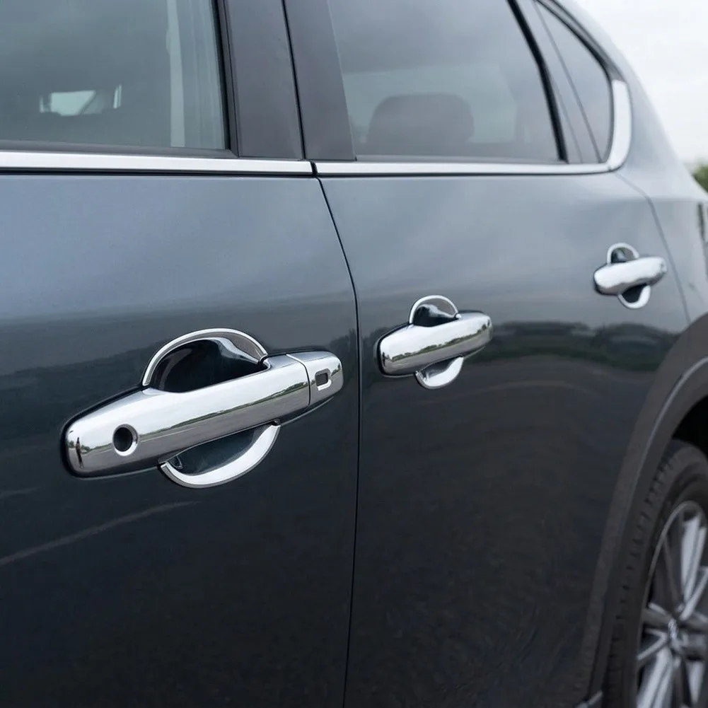Install Vehicle Trim Covers Door Protector Car Handle Shield Black Robust ABS Plastic Construction  Install Vehicle