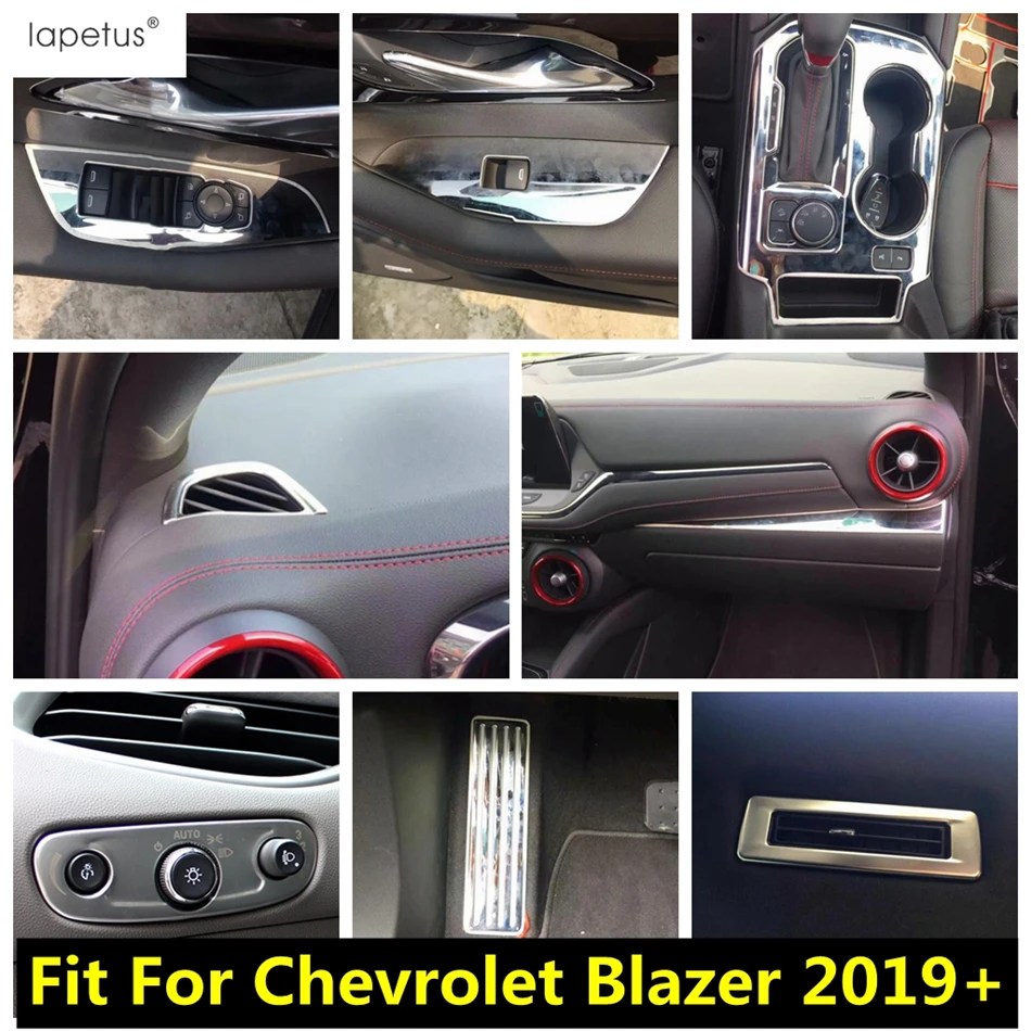 

Rest Pedal / Gear Shift Panel / Head Light Lamp / Dashboard Frame Strip Cover Trim Accessories For Chevrolet Blazer 2019 - 2023