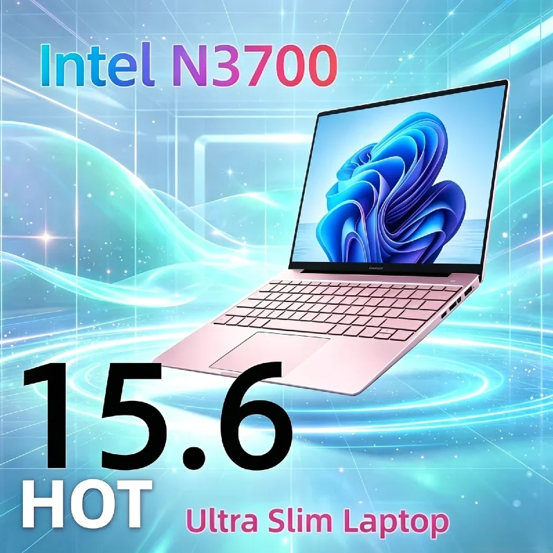 New 15.6 Inch Ultra Slim Gaming Notebook Intel N3700 1.6-2.4GHz CPU 16GB RAM 2TB SSD High Performance Laptop