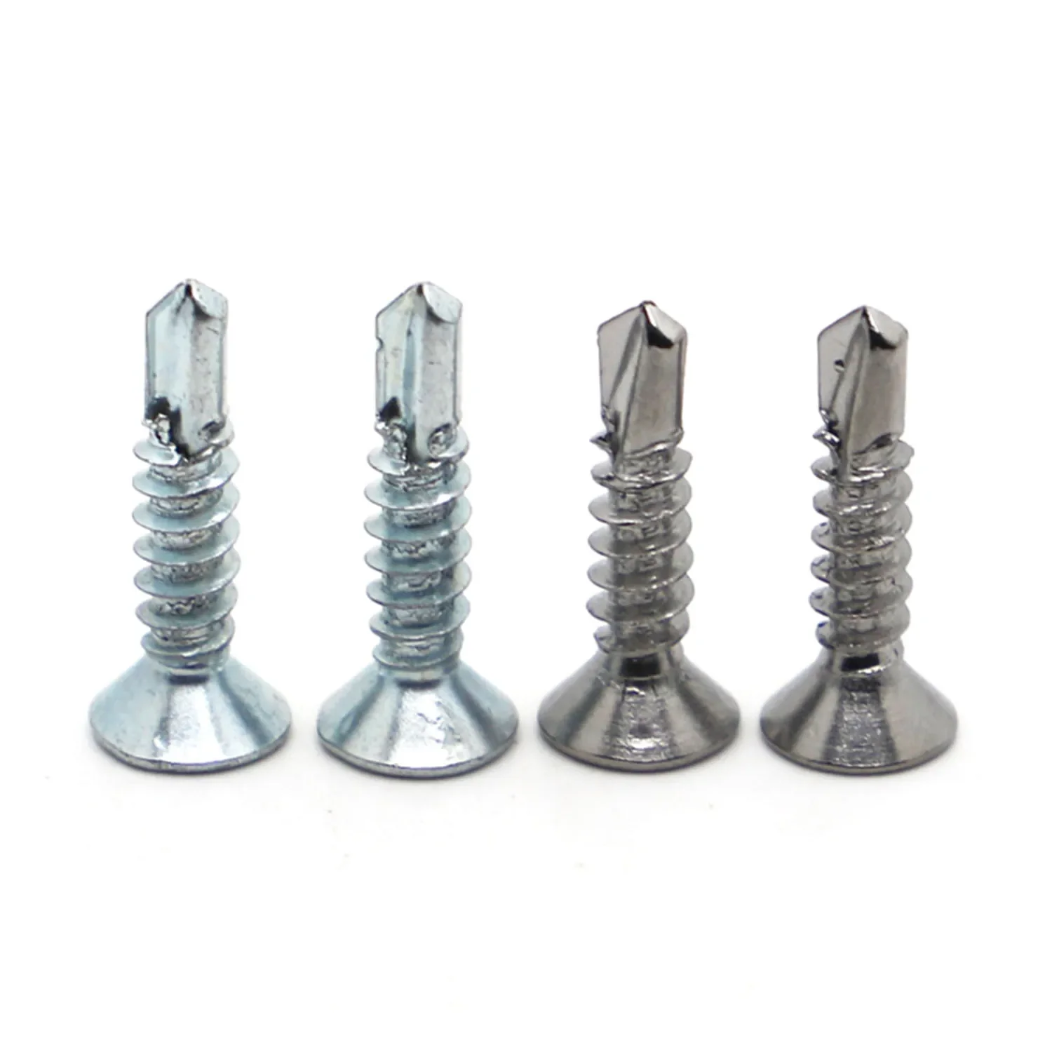 Phillips Flat Head Self Drilling Screw Stainelss Steel Zinc Plated M3.5 M4.2 M4.8 M5.5 M6.3 Self Tapping Screw for Sheet Metal