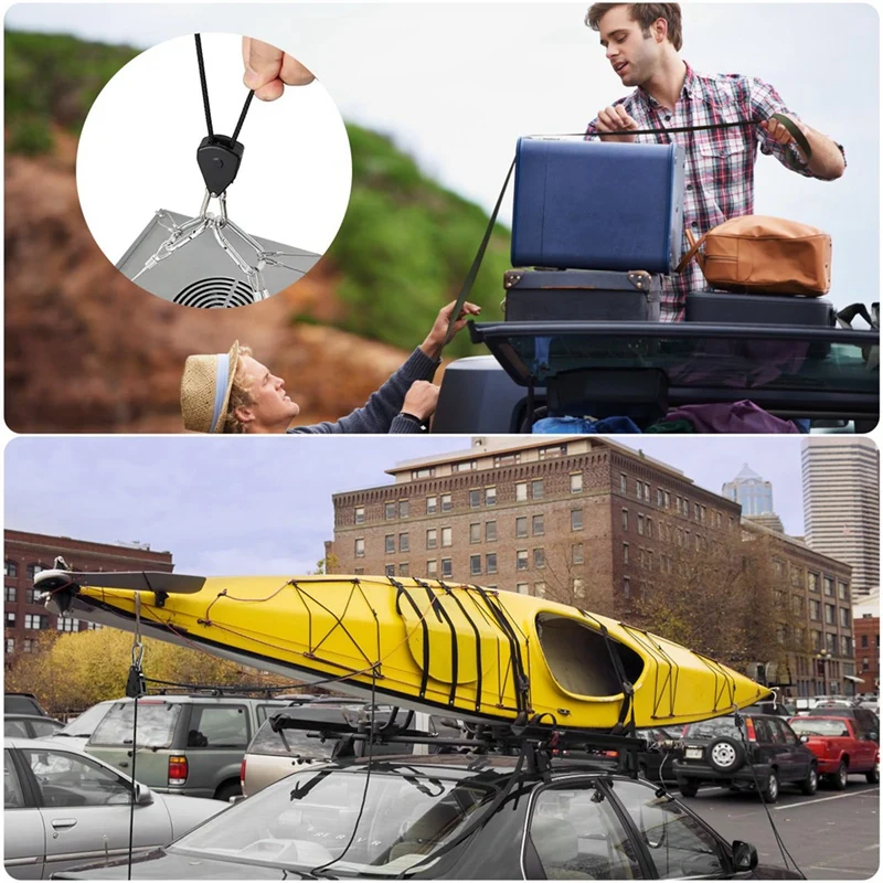 Colgador de cuerda de alta resistencia ajustable, engranajes internos de Metal reforzado, trinquetes Foe Growing, accesorios de iluminación duraderos, 4 piezas, 1/8 pulgadas