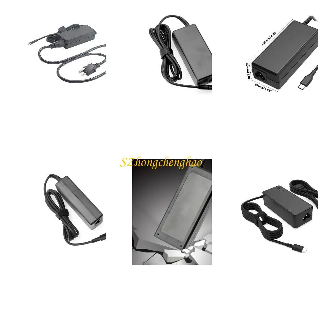 

65W Laptop AC Adapter PD Charging Adapter USB Type-C Connector 100-240V 601D