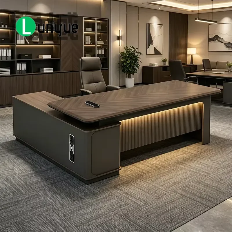 Modern Rectangle Office Desk for CEO Premium Eco-friendly Durable Design Executive Computer Table Workstation Home Study
