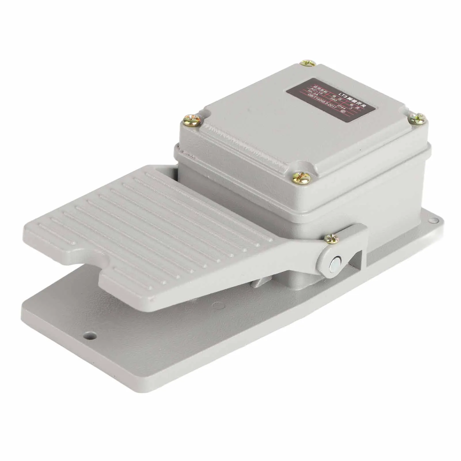 

Nonslip Aluminum Shell Momentary Pedal Silver Contacts Lt3 For Industrial Equipment And Machinery Foot Control
