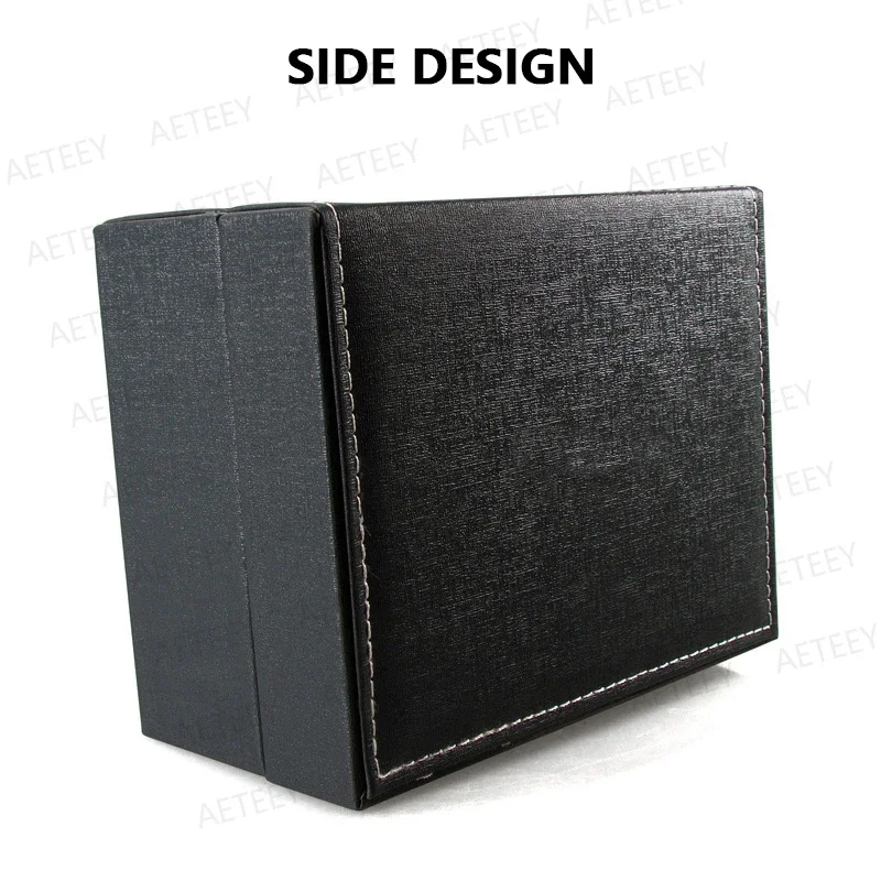 Cloth Brushed Effect Customized and Logo Watch Box Flap Gray Watch Storage Display Box Estojo Para Relógios Gift Watch Case Pack