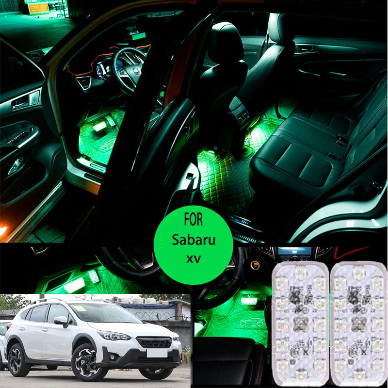 FOR Sabaru xv LED Car Interior Ambient Foot Light Atmosphere Decorative Lamps Party decoration lights Neon strips