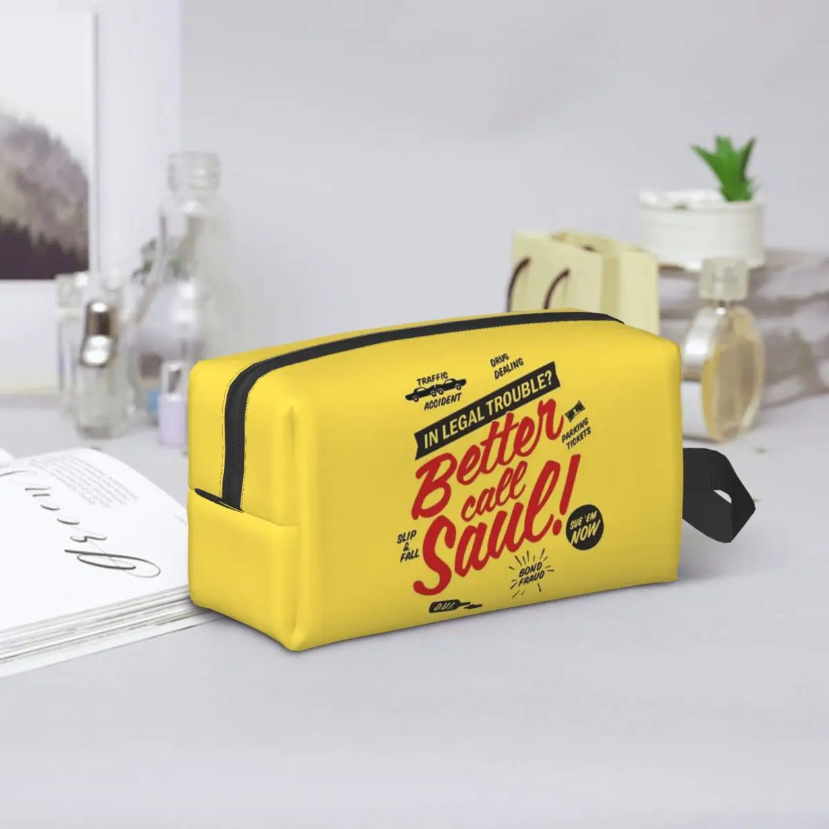 Better Call Saul Saul Goodman Makeup Bag Cosmetic Organizer Storage Dopp Kit Toiletry Cosmetic Bag for Women Beauty Travel