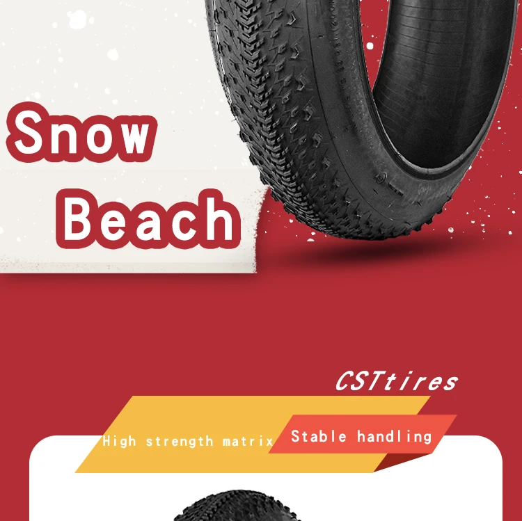 CST Fat Tire Snow Beach Fahrradreifen 20X4,00 26*4,0 Elektro-Schneemobil 26er MTB Fahrradteile 20 Zoll Fahrrad Anti-Rutsch Fat Tire – Detail 2