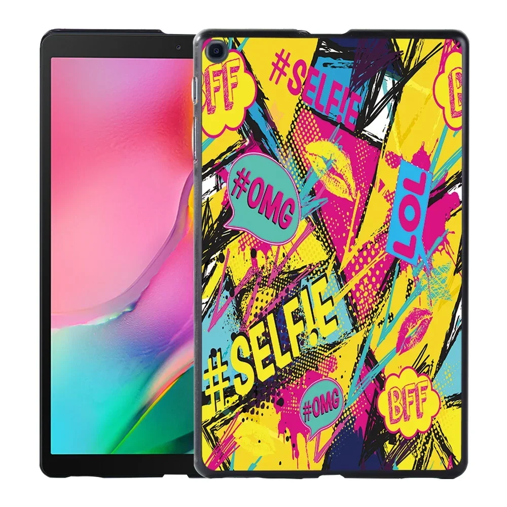 Tablet Case Cover voor Samsung Tab A7 10.4"/A7 Lite 8.7"/S7 11"/S6 Lite 10.4"/A 8.0" 10.1" 10.5" Graffiti Art Print Plastic Shell