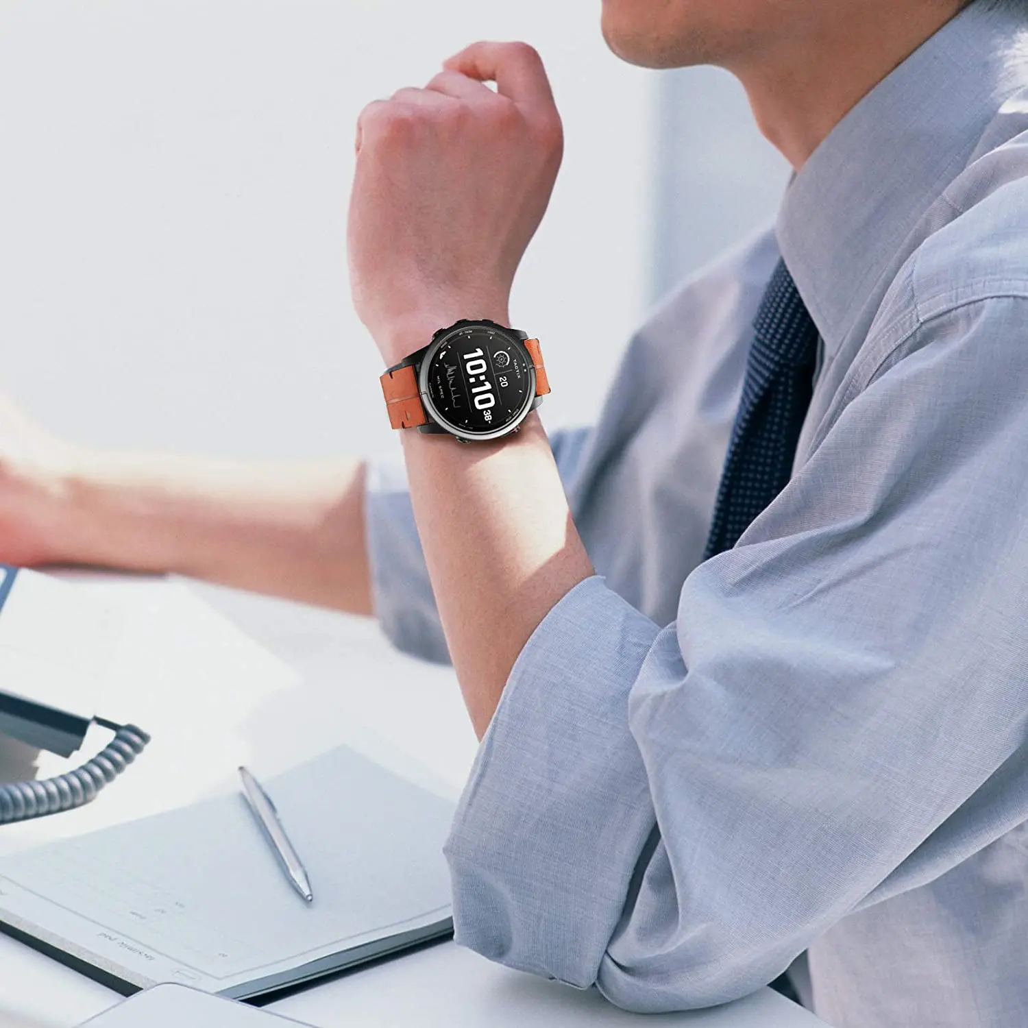 UIENIE 22 26MM Quickfit Genuine Leather Watchband For Garmin Fenix 7 7X Smartwatch Strap Easy Fit Wristband Watch Accessories