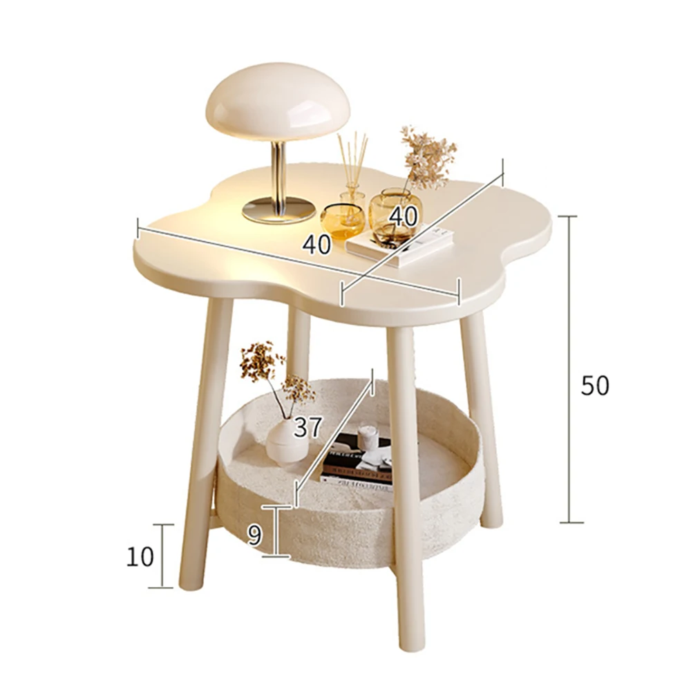 Bedside Table Simple Modern Bedroom Small Shelf Home Sofa Mini Side Table Mobile Table Portable Bedside Storage Small Table