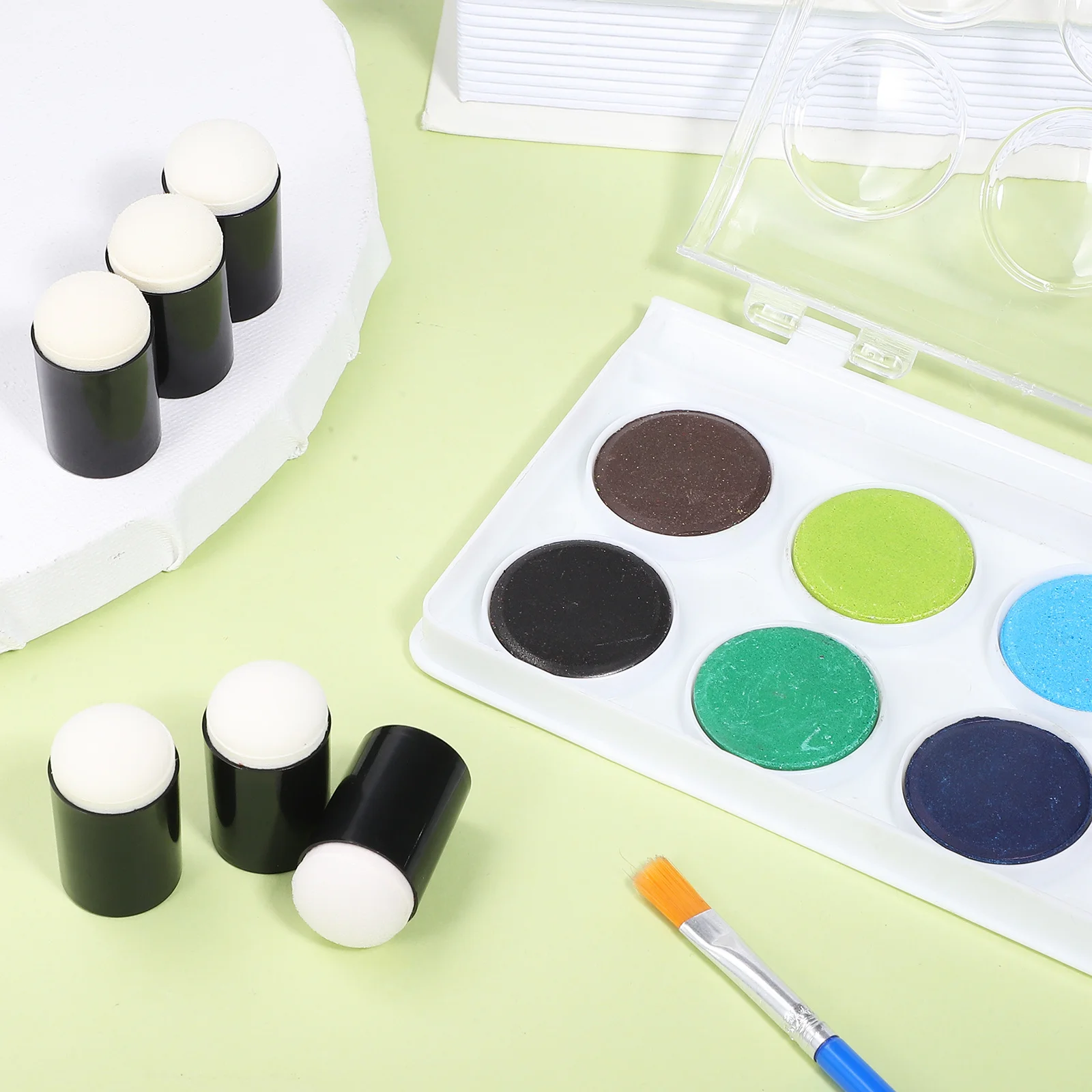 

10Pcs Sponge Finger Daubers Watercolor Painting Set DIY Crafts Stamping Tools Sponge Paint Finger Painting Sponges