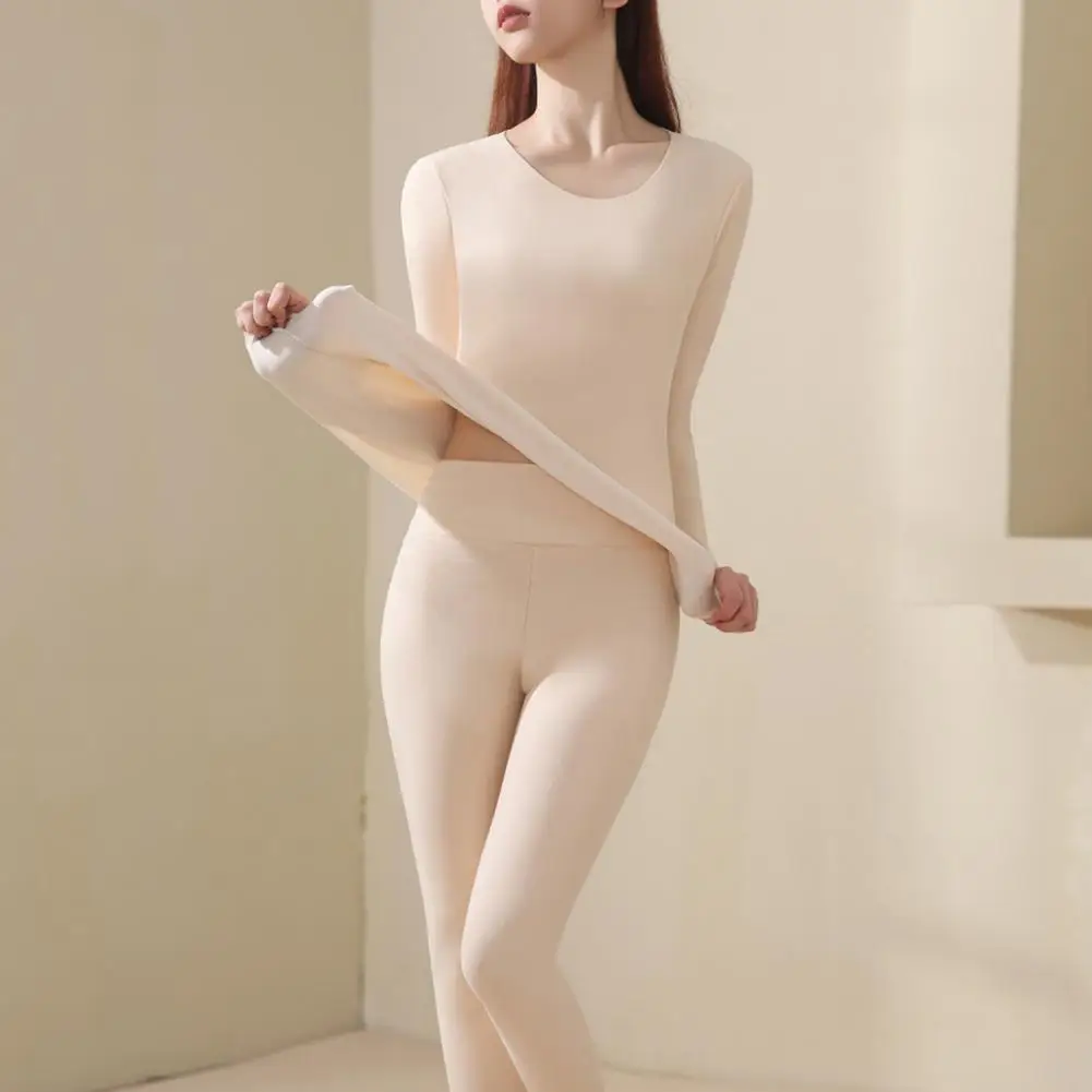 Warm Thermal Underwear Sexy Ladies Intimates Long Women Shaped Sets Winter  Female Middle Collar Thermal Shaping Clothes