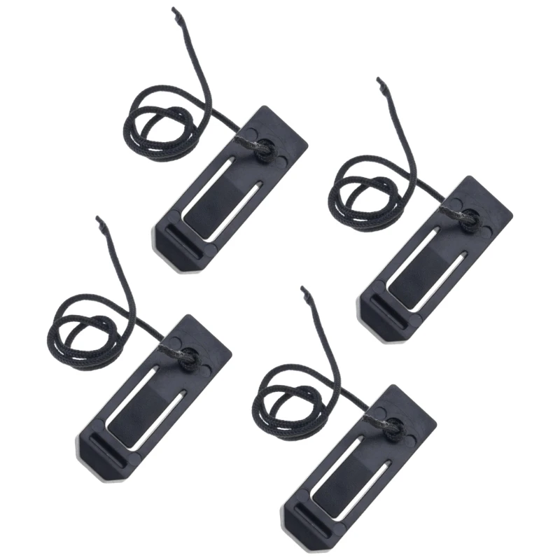 Immagine 4: 4 Pezzi Clip per Pinna da Surf 43*13mm, Clip per Coda di Paddleboard, Separatore d'Acqua, Clip per Pinna da Sci Nautico