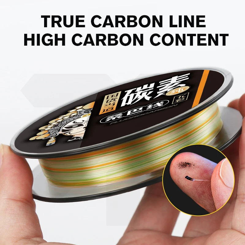 ThornsLine Fishing line 100M 100% Fluorocarbon Fishing Lines 3.7-21.8LB Carbon Fiber Leader Fly Line Fast Sinking Carp Fishing