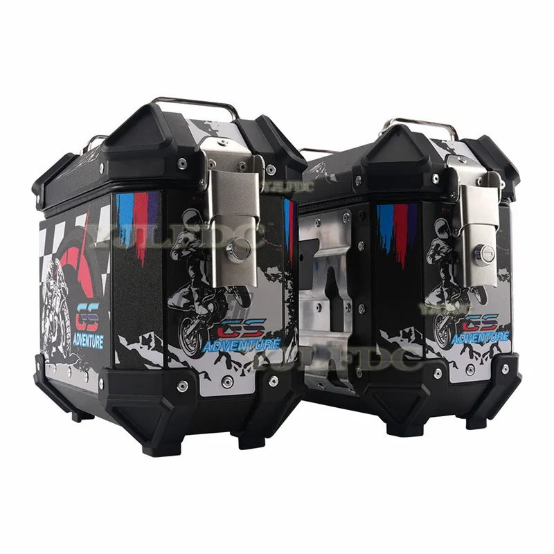 18L Motorcycles Side Saddle Bags Luggage Cases Saddlebags Waterproof Crash-proof Trunk Aluminum Universal Motorcycle Side Box
