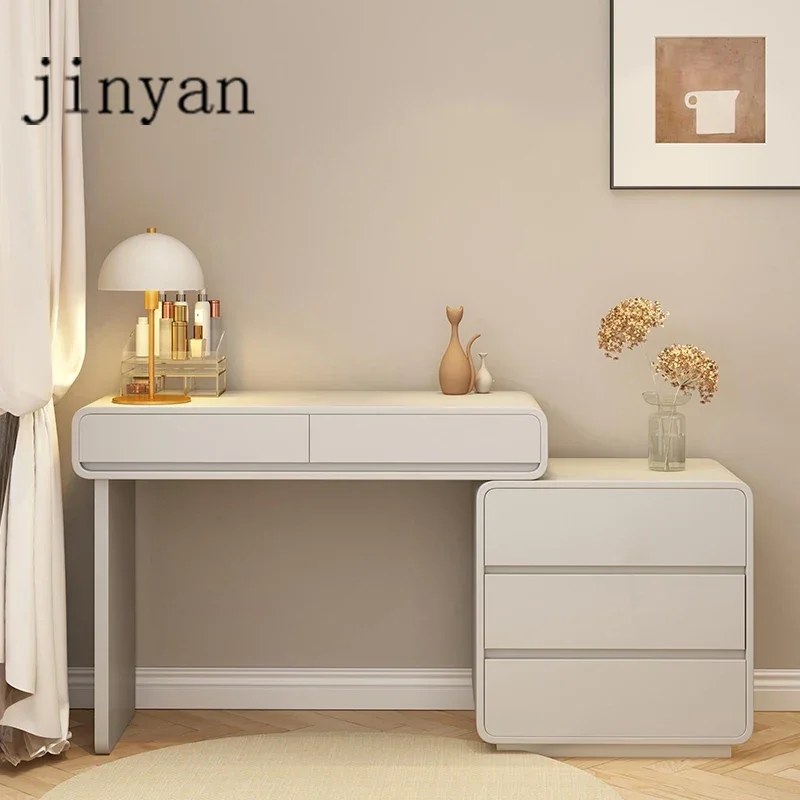 

Bedroom Light Vanity Table Modern White Side Storage Vanity Table Makeup Wood Penteadeiras De Maquiagem Livingroom Furnitures